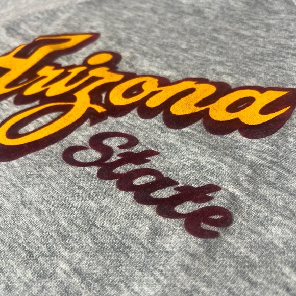 80s Arizona State Sun Devils Cropped Sweater Top Vintage Athleisure Collegiate - Picture 4 of 11